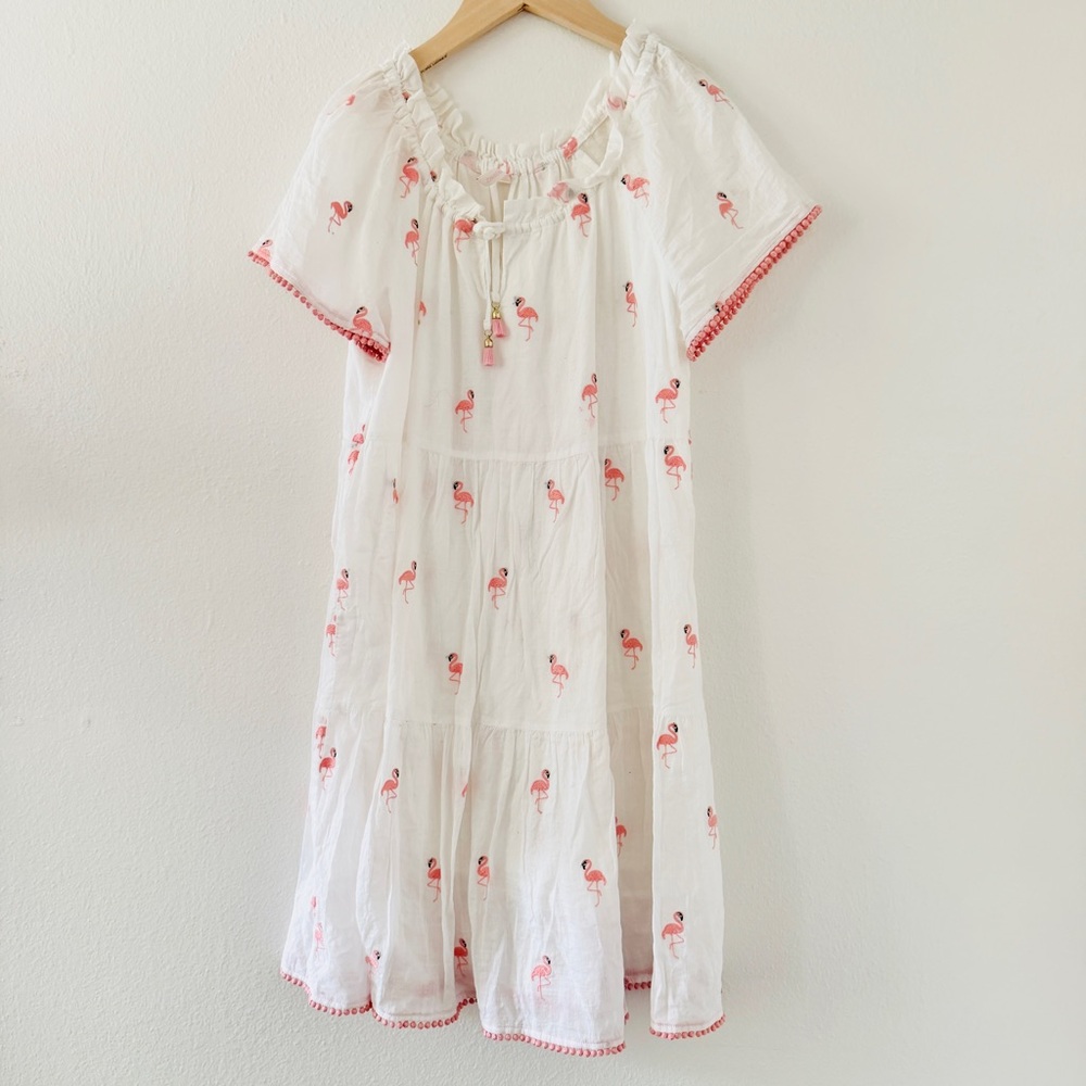Zimmermann Bells Flamingo Dress - Embroidered